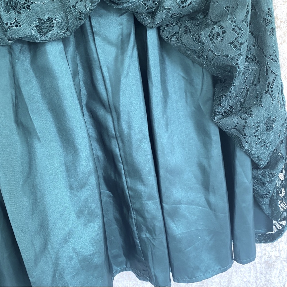 🪩Zenzi girls green lace party dress 10/12 - Picture 4 of 7
